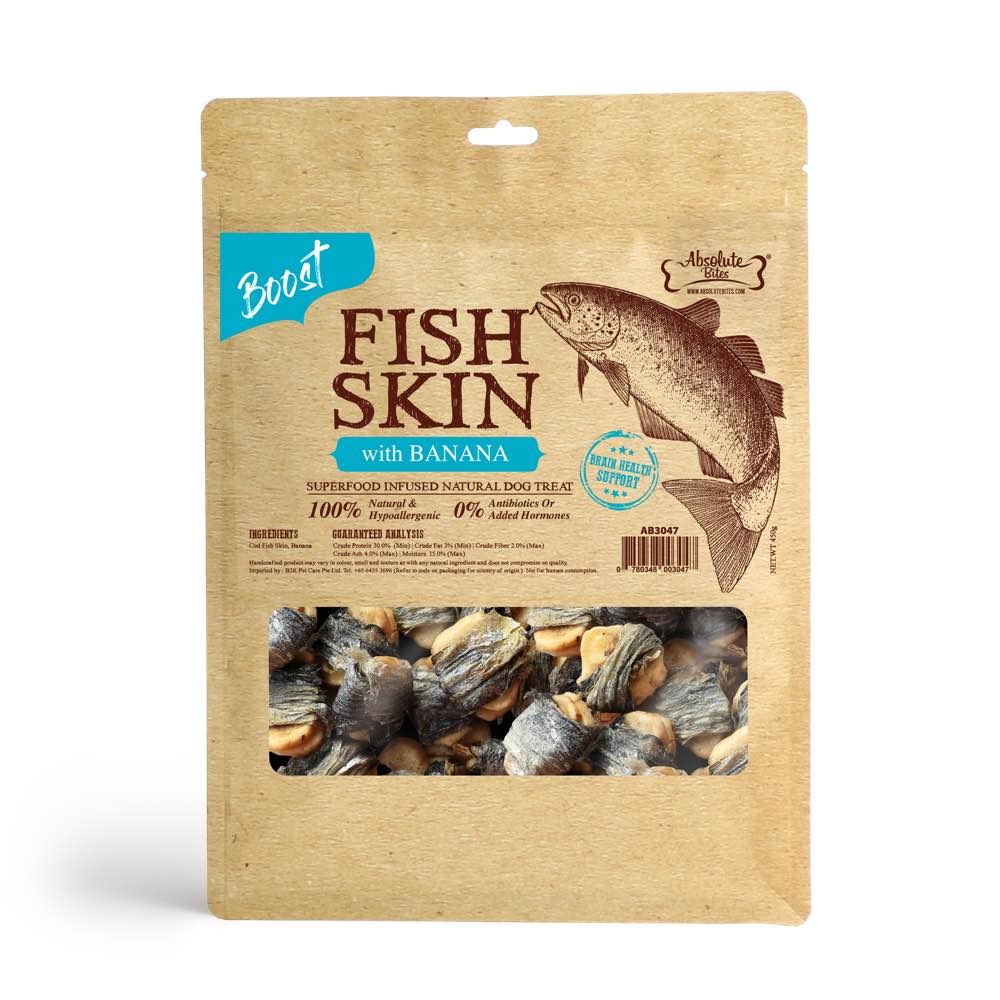 35% OFF: Absolute Bites Super Boost Fish Skin With Banana Dog Treats