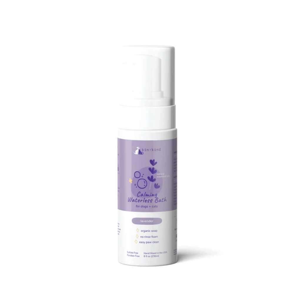 10% OFF: Kin+Kind Lavender Calming Waterless Bath Shampoo For Cats & Dogs 8oz