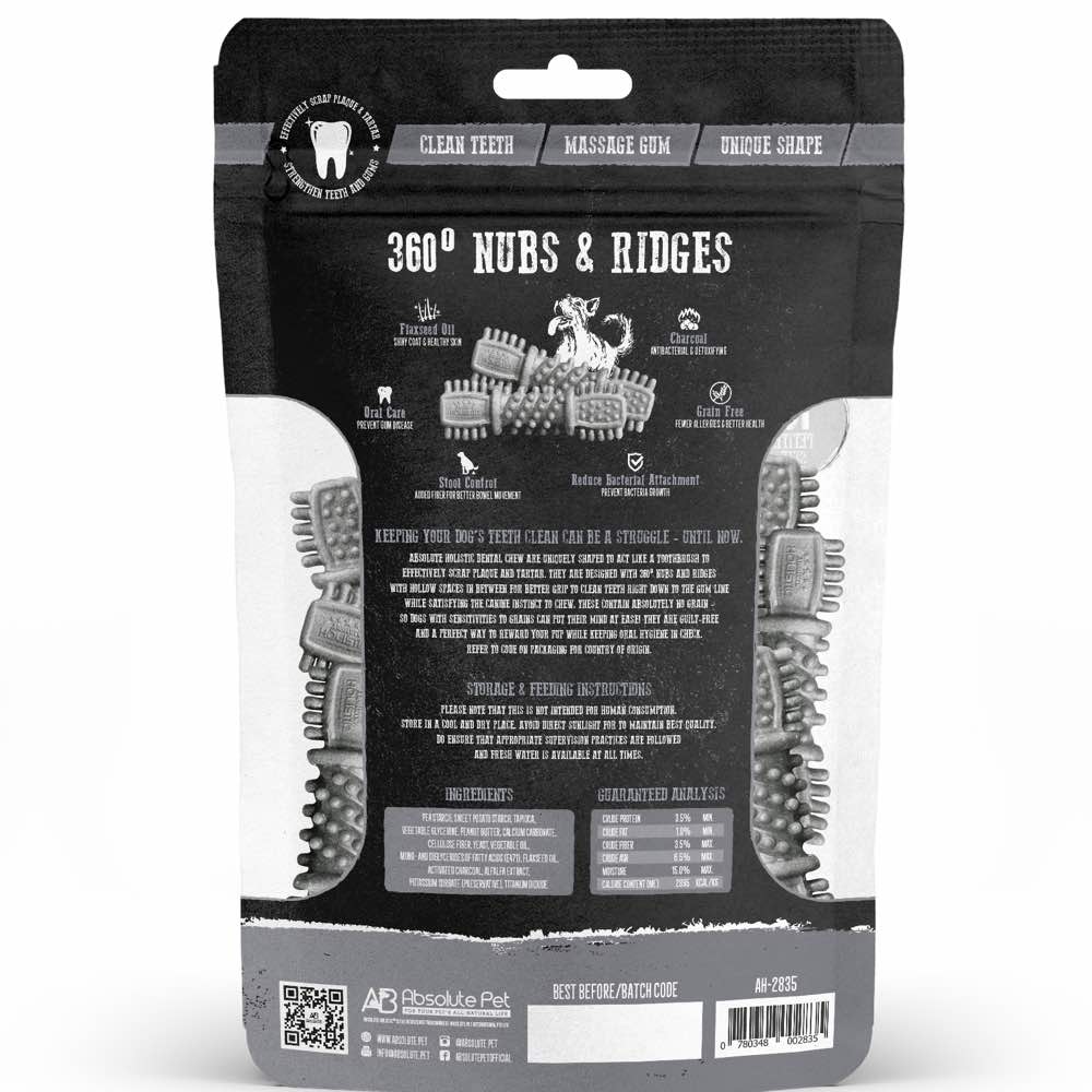 Absolute Holistic Dental Chew Charcoal Value Pack 160g