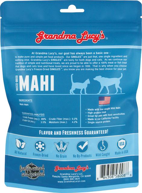 10% OFF: Grandma Lucy??s Singles Freeze Dried Mahi Dog Treats 2oz