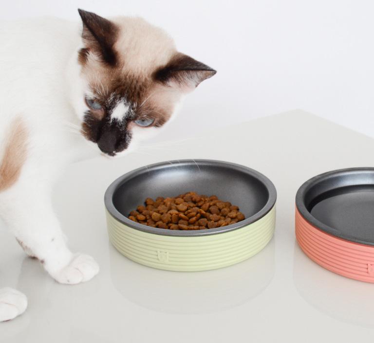 Zee.Cat Duo Cat Bowl (Olive)